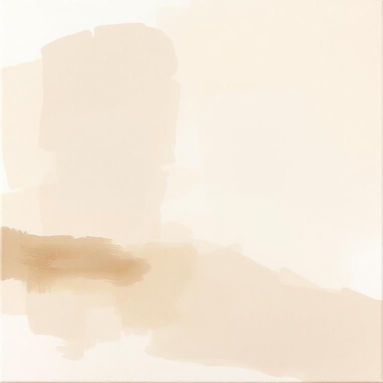 Abstract painting in neutral tones